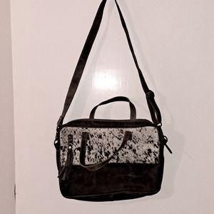 Practically Brand New Cowhide and Leather Computer Bag